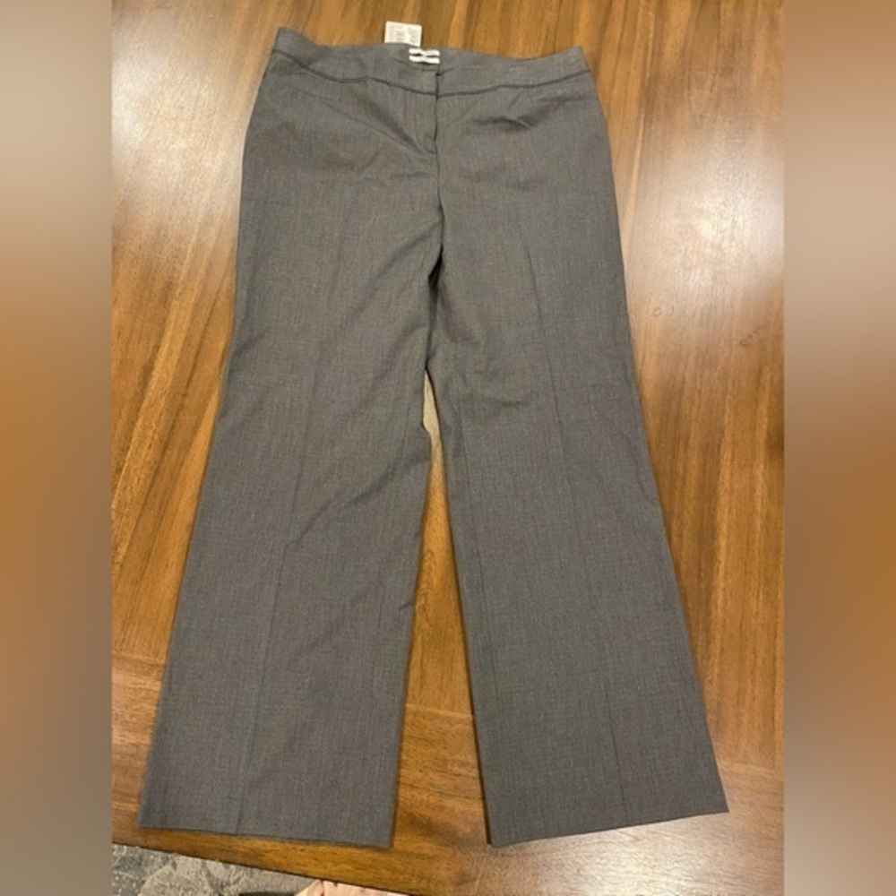 Halogen Taylor Fit Grey Plaid Pant Size 14 Petite